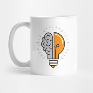 Parts Of The Human Brain - Simple Brain Draw Mug